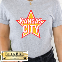 Kansas City Football Star Tee or Sweatshirt