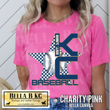Kansas City Baseball KC Star Checkered Tee or Sweatshirt