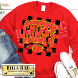 Kansas City Football KC Checkered Tee or Sweatshirt