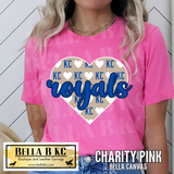 Kansas City Baseball KC Heart Tee or Sweatshirt