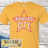 Kansas City Football Star Tee or Sweatshirt