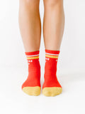 Kansas City Crew Socks - Red with Yellow