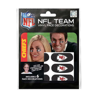 Kansas City Chiefs Face Temporary Tattoo Decorations