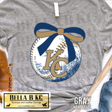 Kansas City Baseball KC Bow Tee or Sweatshirt