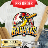 **PREORDER ONLY 1 WEEK TAT** Bananas Baseball Tee or Sweatshirt