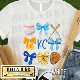 Kansas City Baseball Coquette Bows V1 Tee or Sweatshirt