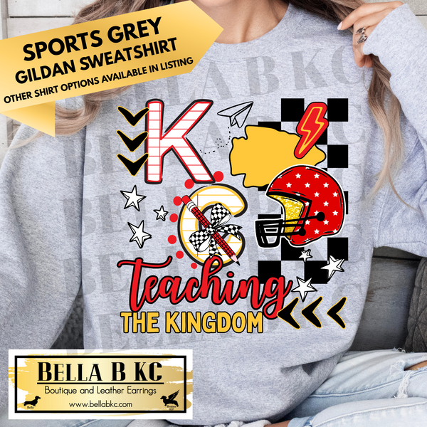 Kingdom - KC Football Teaching the Kingdom Tee or Sweatshirt