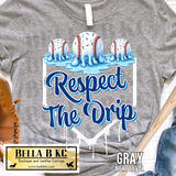 Kansas City Baseball Respect The Drip Tee or Sweatshirt