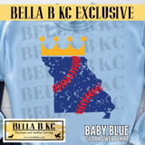 **BBKC EXCLUSIVE** Kansas City Baseball MO Crown Tee or Sweatshirt