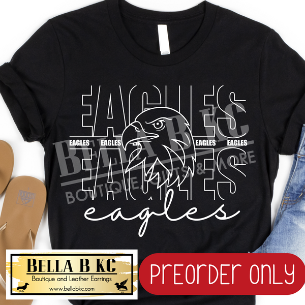 **PREORDER ONLY** Eagles WHITE - Tee or Sweatshirt - 1 Week Turn Around from Date of Order