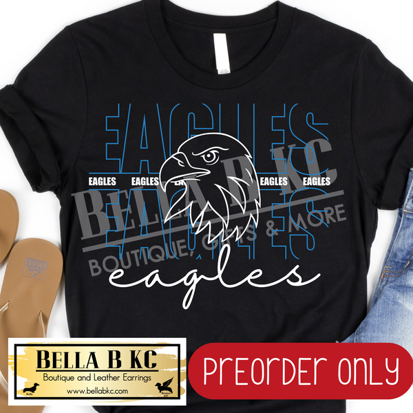 **PREORDER ONLY** Eagles Blue/White - Tee or Sweatshirt - 1 Week Turn Around from Date of Order