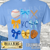 Kansas City Baseball Coquette Bows V1 Tee or Sweatshirt