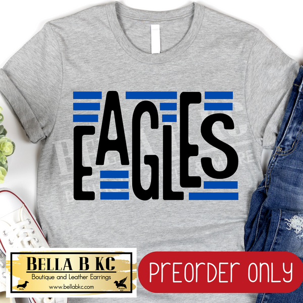 **PREORDER ONLY** Eagles Doodle Blue/White - Tee or Sweatshirt - 1 Week Turn Around from Date of Order