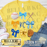 Kansas City Baseball Coquette Bows V1 Tee or Sweatshirt