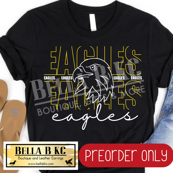 **PREORDER ONLY** Eagles YELLOW - Tee or Sweatshirt - 1 Week Turn Around from Date of Order