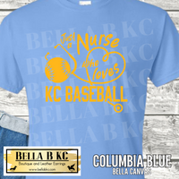 Kansas City Baseball Just a NURSE Who Loves KC Baseball V2 Tee or Sweatshirt