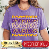 **PREORDER ONLY** Roosters Leopard Repeat - Tee or Sweatshirt - 1 Week Turn Around from Date of Order