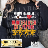 Kansas City Football Heartbeat Tee or Sweatshirt