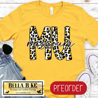 MU Missouri Tigers on Tee or Sweatshirt