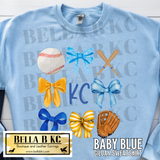 Kansas City Baseball Coquette Bows V1 Tee or Sweatshirt