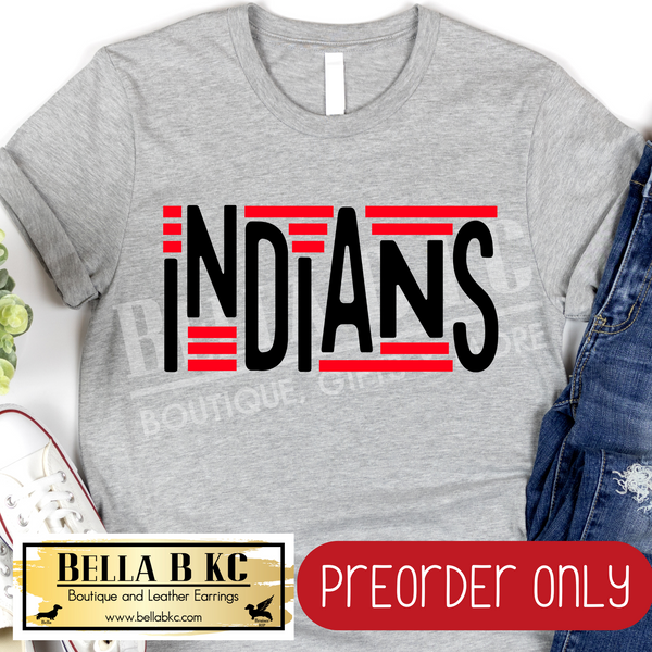 **PREORDER ONLY** Indians Lines - Tee or Sweatshirt - 1 Week Turn Around from Date of Order