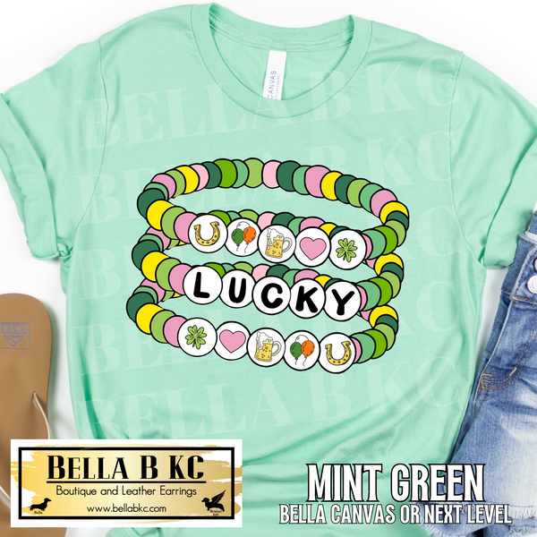 St. Patrick's Day - Lucky Friendship Bracelet **BEER** Tee or Sweatshirt
