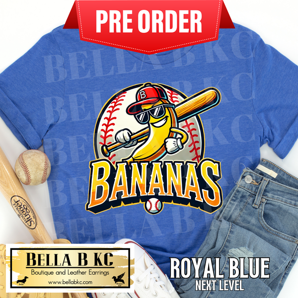 **PREORDER ONLY 1 WEEK TAT** Bananas Baseball Tee or Sweatshirt