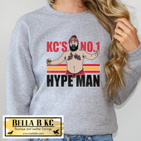 Kansas City Football JK KC Hype Man Tee or Sweatshirt