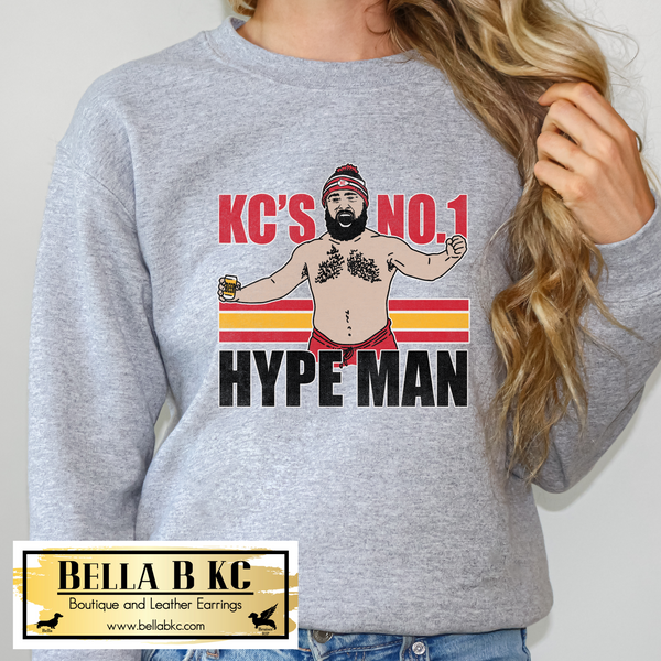 Kansas City Football JK KC Hype Man Tee or Sweatshirt