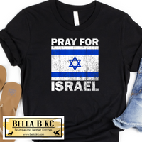 Pray For Israel Grunge Flag - Israel Tee