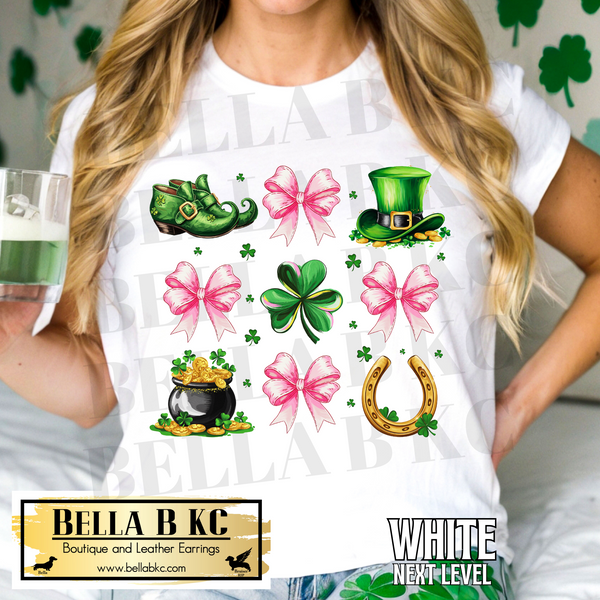 St. Patrick's Day - Icons Coquette Bows Tee or Sweatshirt