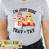TODDLER/YOUTH - KC I'm Just Here for Trav and Tay Tee or Sweatshirt