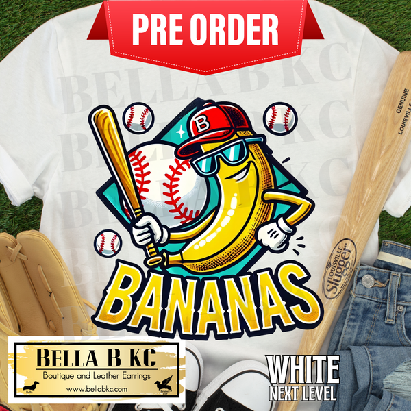 **PREORDER ONLY 1 WEEK TAT** Bananas Baseball Tee or Sweatshirt