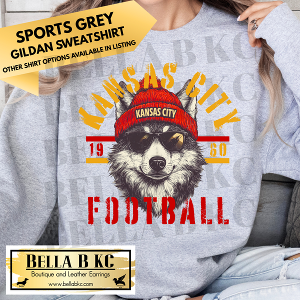 Kingdom - KC Football Wolf Tee or Sweatshirt