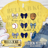 Kansas City Baseball Fan Coquette Bows V2 Tee or Sweatshirt