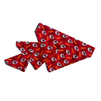 Tie Dye Kansas City Chiefs Flannel Dog Bandana: Medium