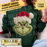 Christmas - G-Man with Santa Hat *FAUX YARN* - Multiple Shirt Options