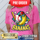 **PREORDER ONLY 1 WEEK TAT** Bananas Baseball Tee or Sweatshirt