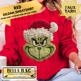 Christmas - G-Man with Santa Hat *FAUX YARN* - Multiple Shirt Options
