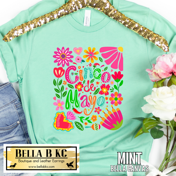 Cinco De Mayo Floral Tee