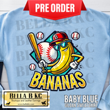 **PREORDER ONLY 1 WEEK TAT** Bananas Baseball Tee or Sweatshirt