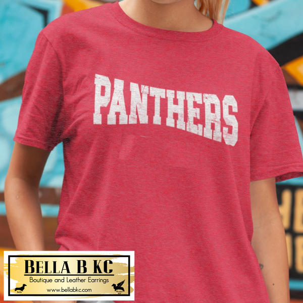 Panthers Athletic - White Print - Tee or Sweatshirt