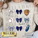 Kansas City Baseball Fan Coquette Bows V2 Tee or Sweatshirt