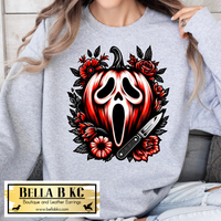 Halloween - Floral Ghost Face  - Tee or Sweatshirt