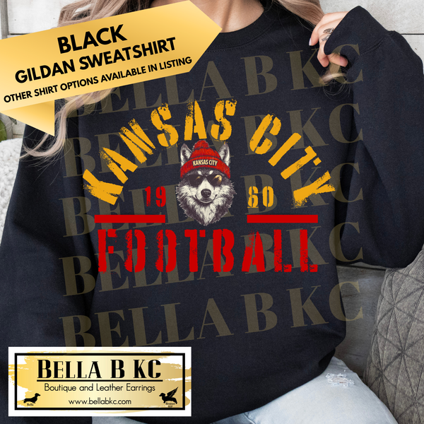 Kingdom - KC Football Wolf 1960 Tee or Sweatshirt