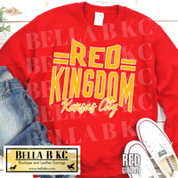 Kansas City Football Red Kingdom Tee or Sweatshirt