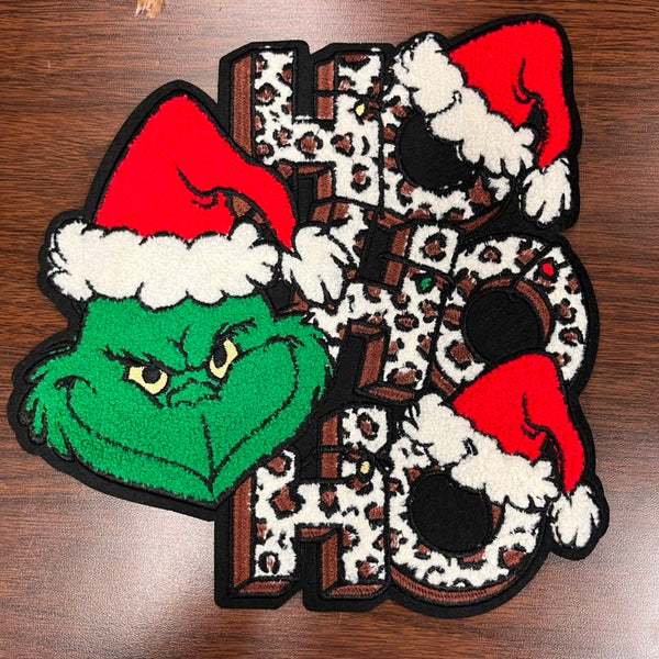 Christmas - G Man Chenille PATCH Adult Shirt Size - Multiple Shirt Options