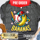 **PREORDER ONLY 1 WEEK TAT** Bananas Baseball Tee or Sweatshirt