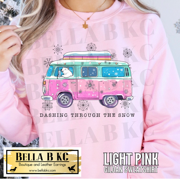 Winter - Dashing Through The Snow Tee or Sweatshirt