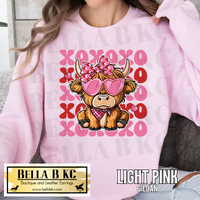 Valentine - XOXO Cow Print Tee or Sweatshirt